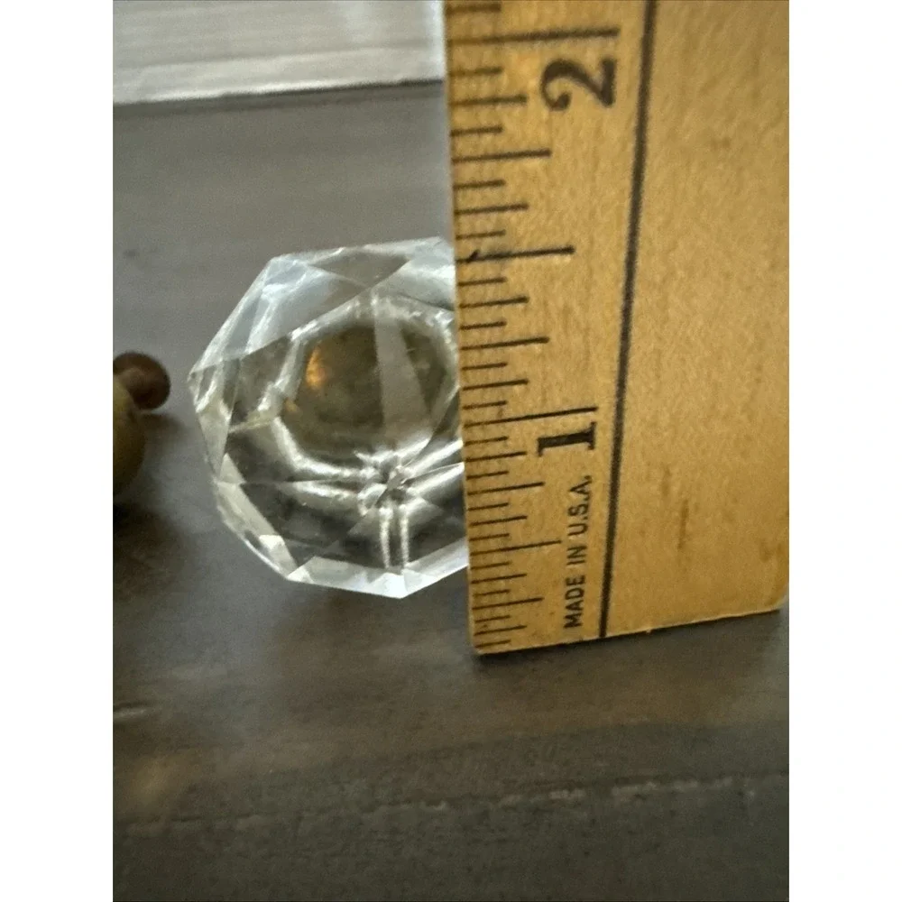 Glass Drawer Pull Door Knob Dresser 1.5